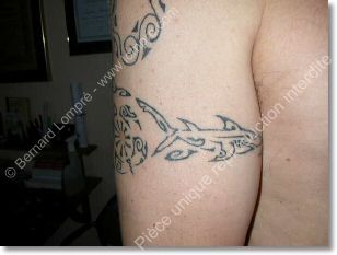 photos de tatouage de Bernard Lompre polynsiens tribal maohi 