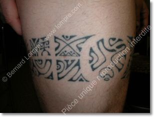 photos de tatouage de Bernard Lompre polynsiens tribal maohi 