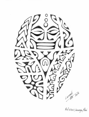 Tatouage polynesien Rond d'épaule