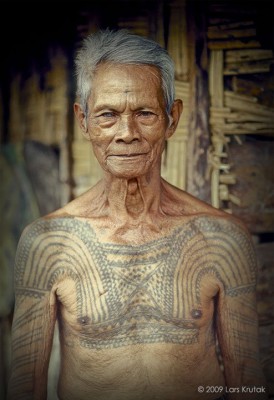 Tatouage traditionnel Kalinga des philippines