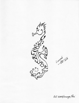 motif polynesien hypoccampe